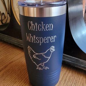 20 oz Insulated Stainless Steel Tumbler - The Chicken Whisperer
